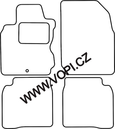 Textil-Autoteppiche Nissan Note 2006 - 09/2013 Autofit (3251)